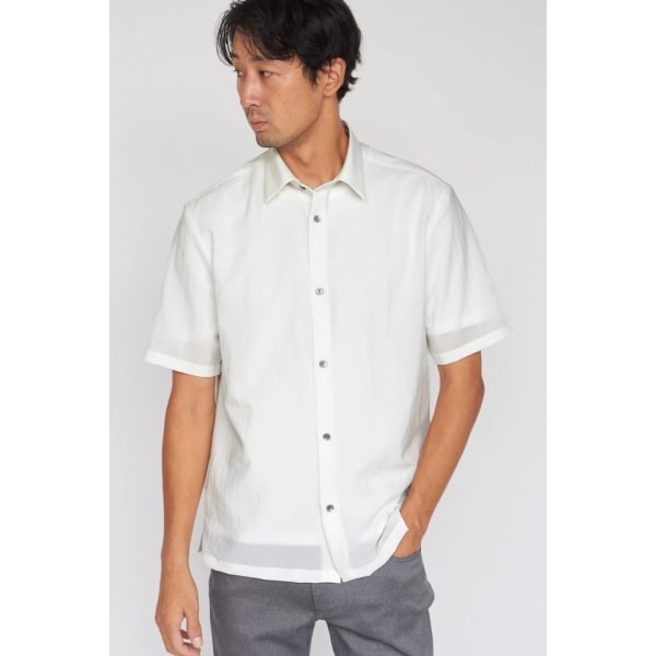 ハイストリート（HIGH STREET）/HIGH STREET∴シック＆シンドライストレッチ半袖シャツ