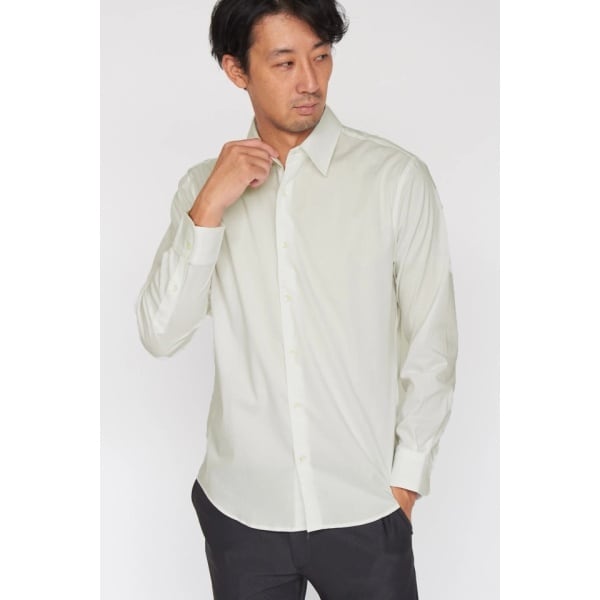 ハイストリート（HIGH STREET）/HIGH STREET∴ストレッチドットドビーシャツ