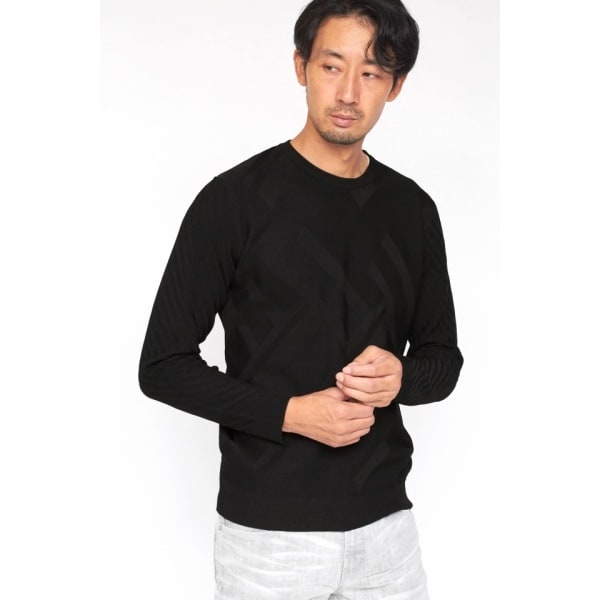 ハイストリート（HIGH STREET）/HIGH STREET∴キカリンクスコンビクルーネックニット_2