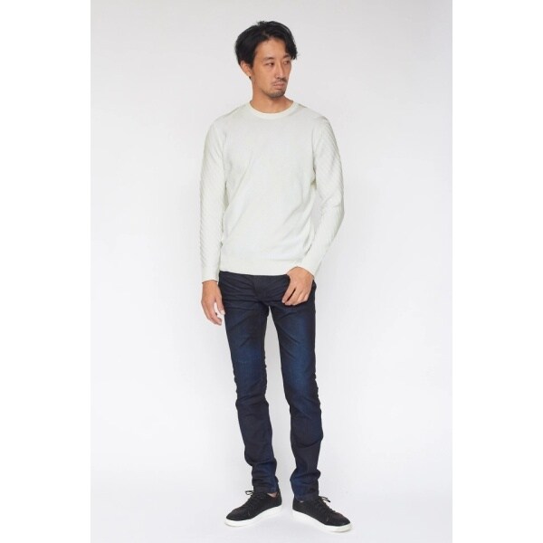 ハイストリート（HIGH STREET）/HIGH STREET∴キカリンクスコンビクルーネックニット_4