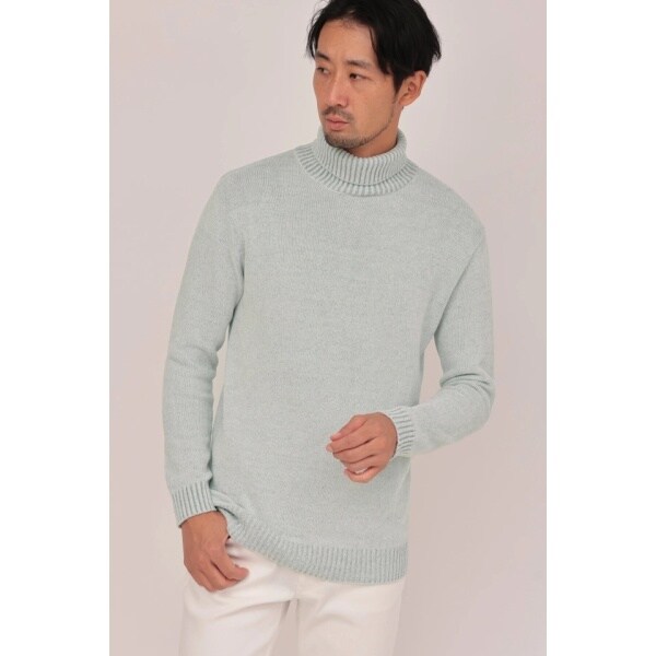 ハイストリート（HIGH STREET）/HIGH STREET∴MIXモールタートルネックニット