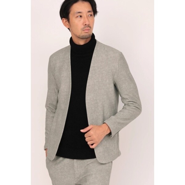 ハイストリート（HIGH STREET）/HIGH STREET∴ヒートパフォーマーノーカラージャケット