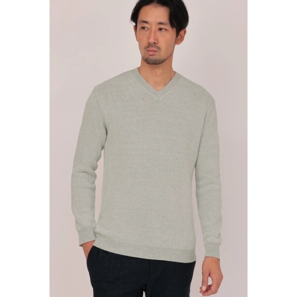 ハイストリート（HIGH STREET）/HIGH STREET∴MIXモールVネックニット