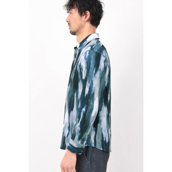 ハイストリート（HIGH STREET）/HIGH STREET∴ハイテンションFlow paintingプリントシャツ_5