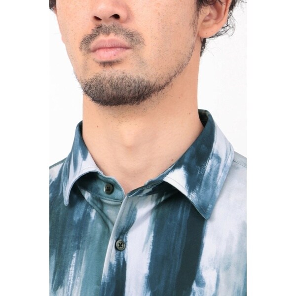 ハイストリート（HIGH STREET）/HIGH STREET∴ハイテンションFlow paintingプリントシャツ_7