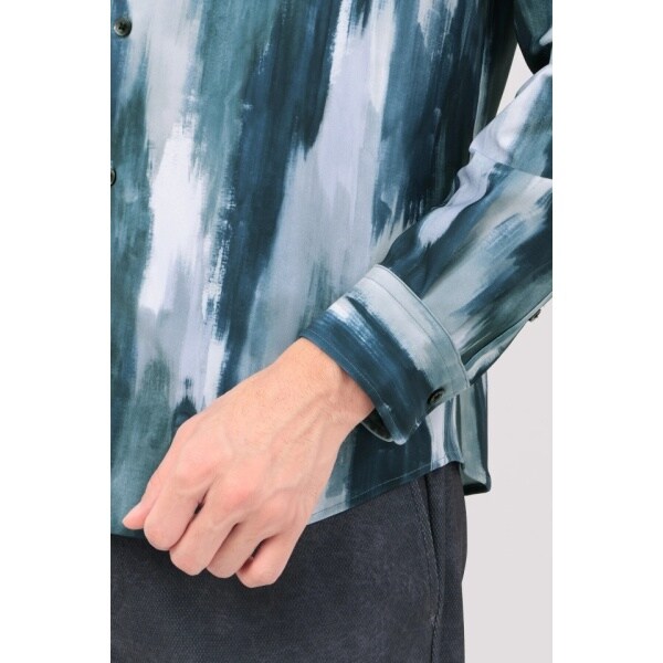 ハイストリート（HIGH STREET）/HIGH STREET∴ハイテンションFlow paintingプリントシャツ_8