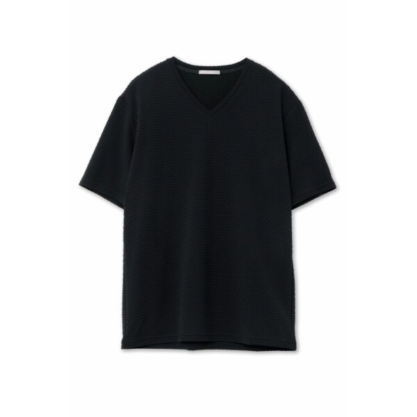 ハイストリート(HIGH STREET)/HIGH STREET∴RIPAトライアングルモノグラムVネック半袖カットソー ハイストリート(HIGH STREET)/HIGH STREET∴RIPAトライアングルモノグラムVネック半袖カットソー