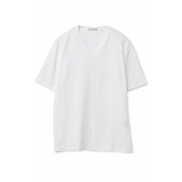 ハイストリート(HIGH STREET)/HIGH STREET∴RIPAトライアングルモノグラムVネック半袖カットソー ハイストリート(HIGH STREET)/HIGH STREET∴RIPAトライアングルモノグラムVネック半袖カットソー