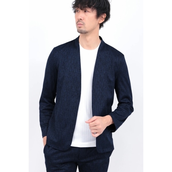 ハイストリート（HIGH STREET）/HIGH STREET∴ブライトウィロージャガードノーカラージャケット