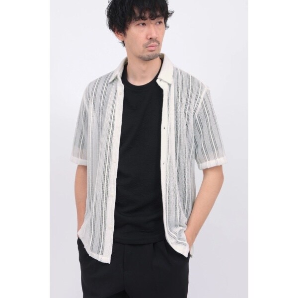 ハイストリート（HIGH STREET）/HIGH STREET∴コードレース半袖シャツ_1