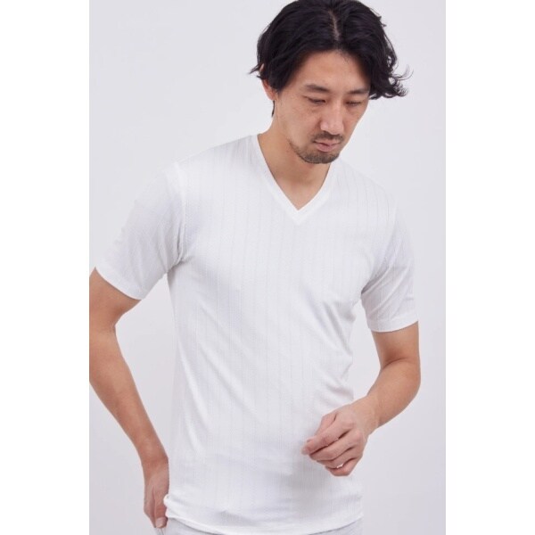 ハイストリート(HIGH STREET)/HIGH STREET∴リネアJQハンソデVネック ハイストリート(HIGH STREET)/HIGH STREET∴リネアJQハンソデVネック