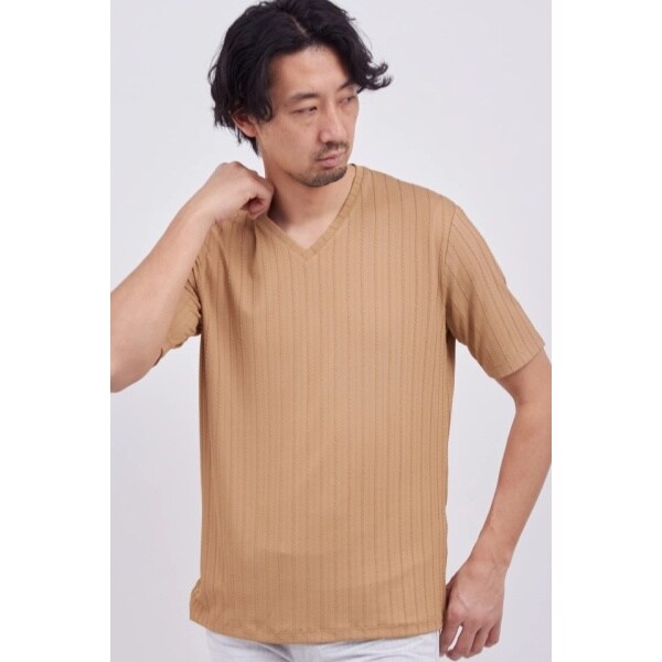 ハイストリート(HIGH STREET)/HIGH STREET∴リネアJQハンソデVネック ハイストリート(HIGH STREET)/HIGH STREET∴リネアJQハンソデVネック