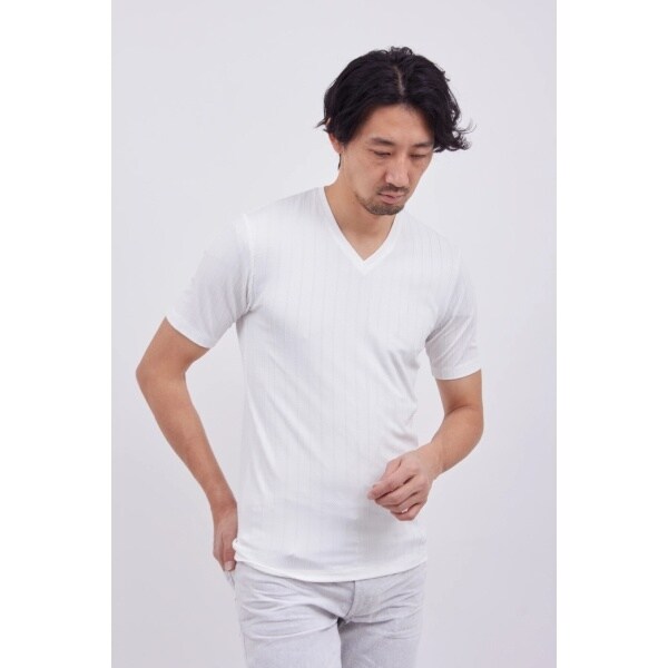 ハイストリート(HIGH STREET)/HIGH STREET∴リネアJQハンソデVネック ハイストリート(HIGH STREET)/HIGH STREET∴リネアJQハンソデVネック