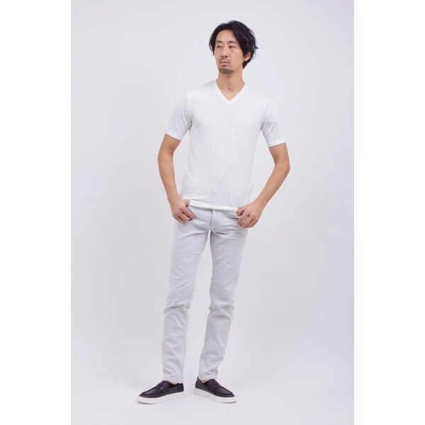 ハイストリート(HIGH STREET)/HIGH STREET∴リネアJQハンソデVネック ハイストリート(HIGH STREET)/HIGH STREET∴リネアJQハンソデVネック