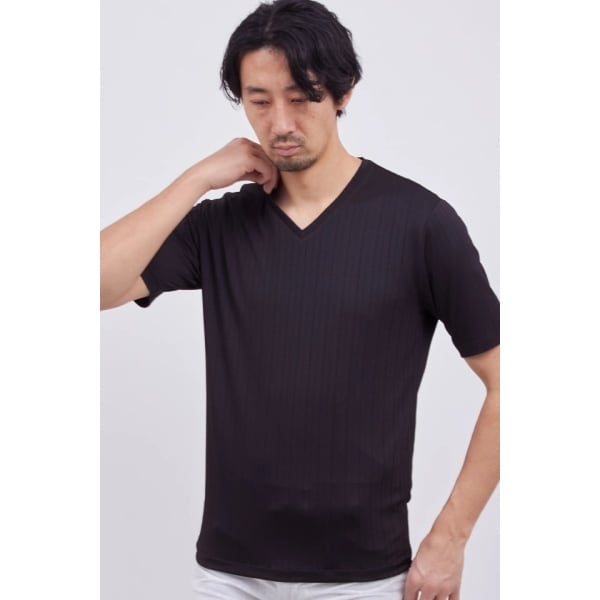 ハイストリート(HIGH STREET)/HIGH STREET∴リネアJQハンソデVネック ハイストリート(HIGH STREET)/HIGH STREET∴リネアJQハンソデVネック