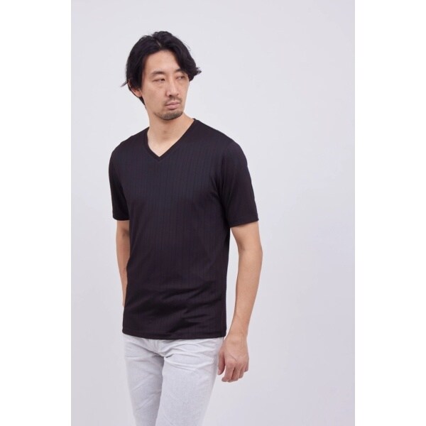 ハイストリート(HIGH STREET)/HIGH STREET∴リネアJQハンソデVネック ハイストリート(HIGH STREET)/HIGH STREET∴リネアJQハンソデVネック