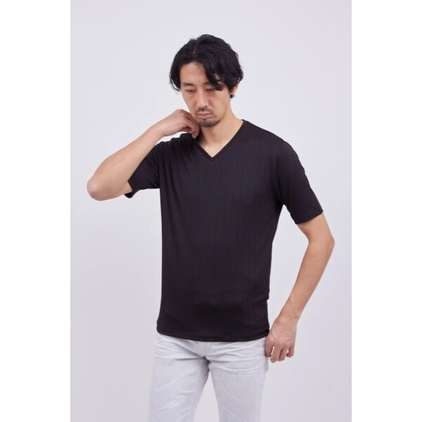 ハイストリート(HIGH STREET)/HIGH STREET∴リネアJQハンソデVネック ハイストリート(HIGH STREET)/HIGH STREET∴リネアJQハンソデVネック