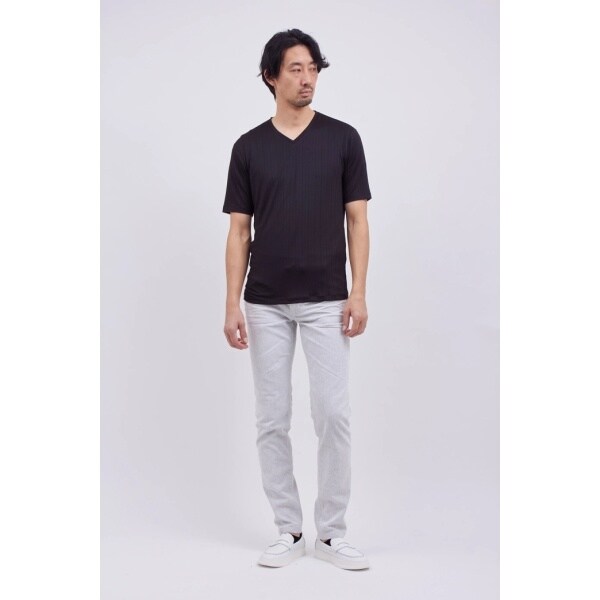 ハイストリート(HIGH STREET)/HIGH STREET∴リネアJQハンソデVネック ハイストリート(HIGH STREET)/HIGH STREET∴リネアJQハンソデVネック