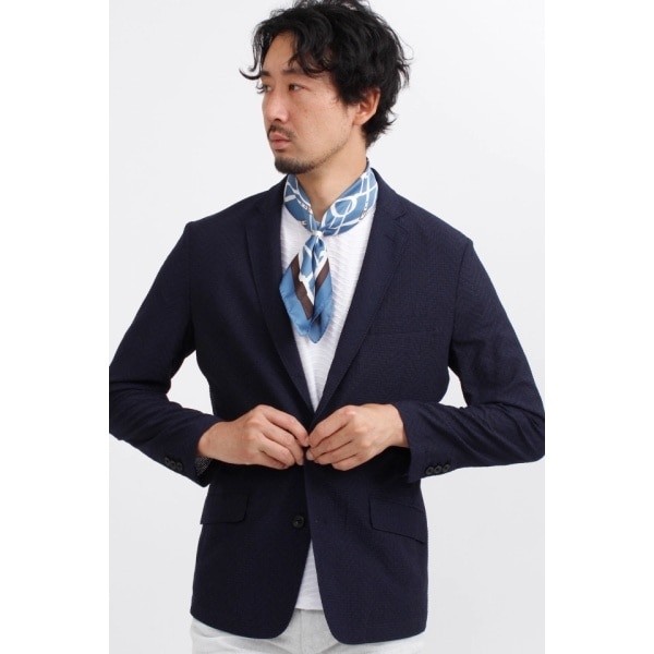 【NEW】ハイストリート（HIGH STREET）/HIGH STREET∴ヘリンボンエアリーサッカーJK_3