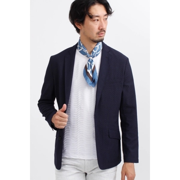 【NEW】ハイストリート（HIGH STREET）/HIGH STREET∴ヘリンボンエアリーサッカーJK_4