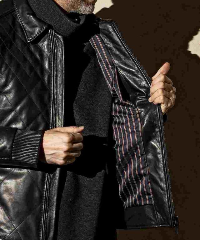 シーディーエム バイ カルぺディエム（CDM BY CARPEDIEM）/C DIEM レザーディフォメーションキルトジャケットの通販は