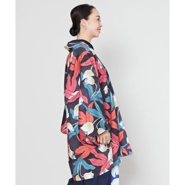 カヤ カヤ 【カヤ】花時 銘仙羽織 （レッド） カヤ カヤ 【カヤ】花時 銘仙羽織 （レッド） -靴＆ファッション