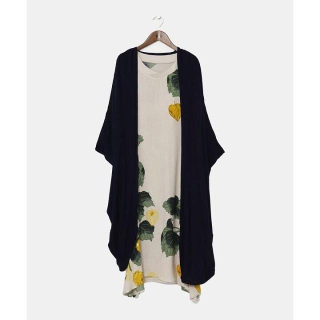 カヤ（kaya）/【カヤ】【ＵＶカット加工】鬼灯羽織付きワンピース カヤ（kaya）/【カヤ】【UVカット加工】鬼灯羽織付きワンピース