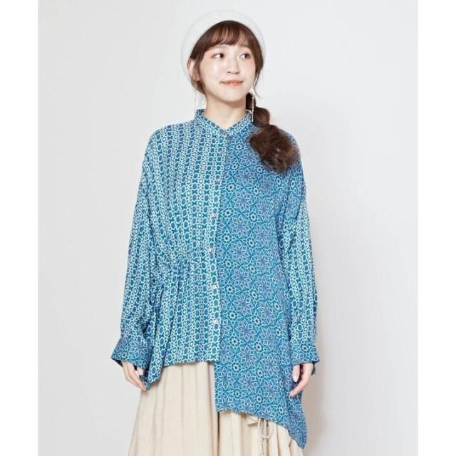 チャイハネ（CAYHANE）/【チャイハネ】アラセア変形バンドカラーシャツの通販は 7,700円