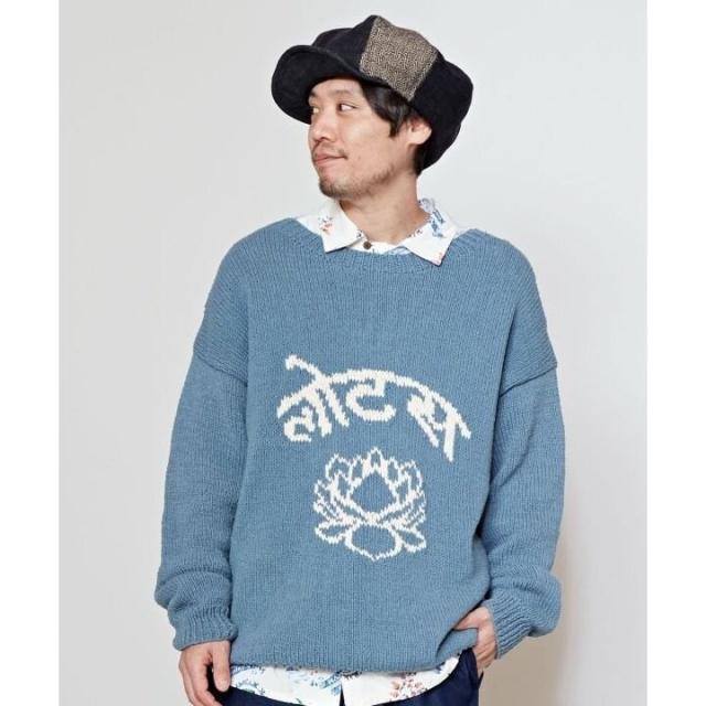 チャイハネ（CAYHANE）/【チャイハネ】ロタセナメンズニットトップス チャイハネ（CAYHANE）/【チャイハネ】ロタセナメンズニットトップスの