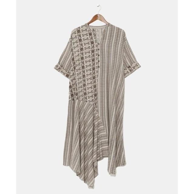 平和屋着物○塩瀬 九寸開き名古屋帯 成り物 薄柿色 金彩 正絹 逸品