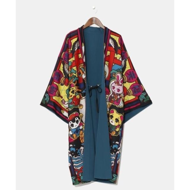 カヤ（kaya）/【カヤ】来福リバーシブル羽織《中村杏子×倭物やカヤ》