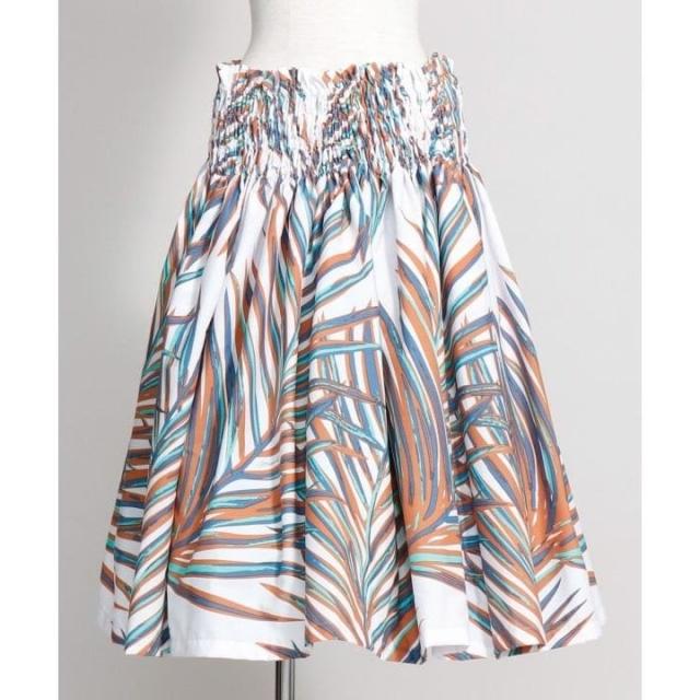 マウナロア（maunaloa）/【マウナロア】【既製品】シングルパウ　73CM丈　ホワイト・アイボリー系 / パームリーフ