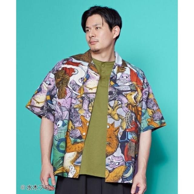 カヤ（kaya）/【カヤ】アロハシャツ（Lサイズ）《水木しげる》