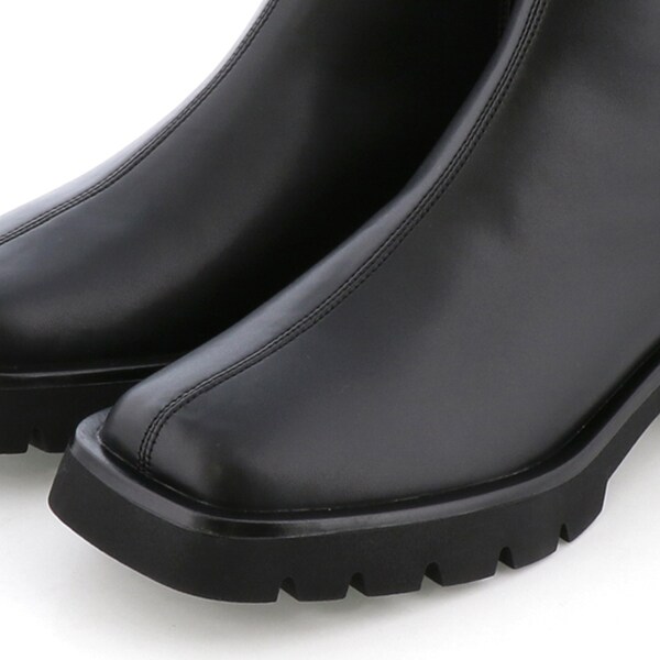 ノイエマルシェ（neue marche ）/【レイン対応】厚底ストレッチブーツ