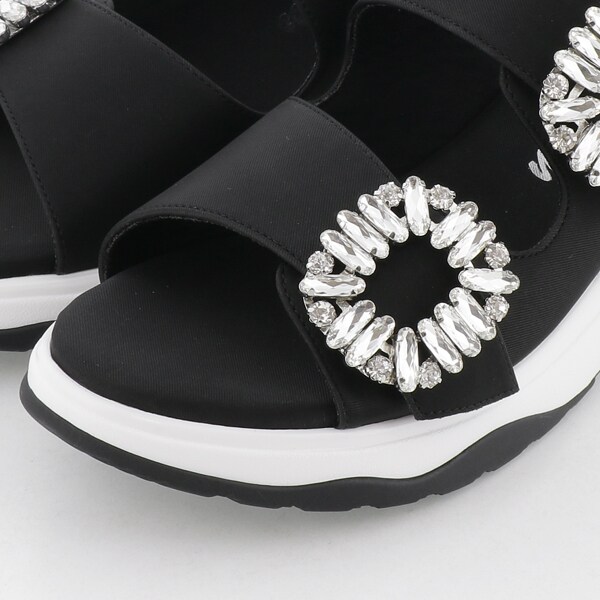 ノイエマルシェ（neue marche ）/厚底ビジュー付きサンダル/NM23900の