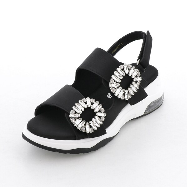 ノイエマルシェ（neue marche ）/厚底ビジュー付きサンダル/NM23900 ノイエマルシェ（neue marche ）/厚底ビジュー付きサンダル/NM23900の