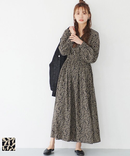 New コカ リーフ柄 ロングワンピースの通販はau Pay マーケット Brand Square By Oioi ブランドスクエアbyマルイ