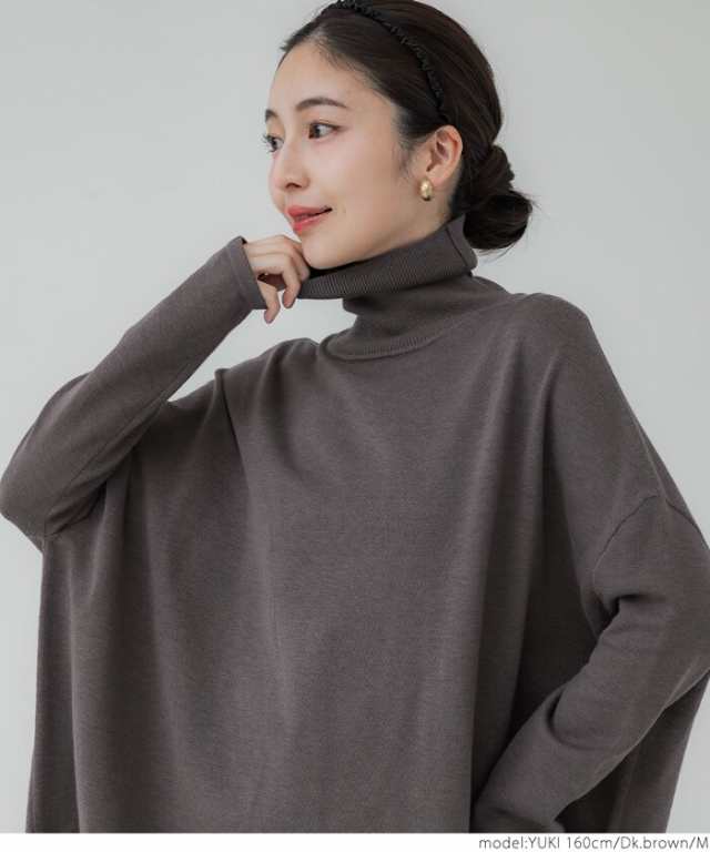 コカ（coca）/【新色登場】タートルネック ニットチュニック 全4