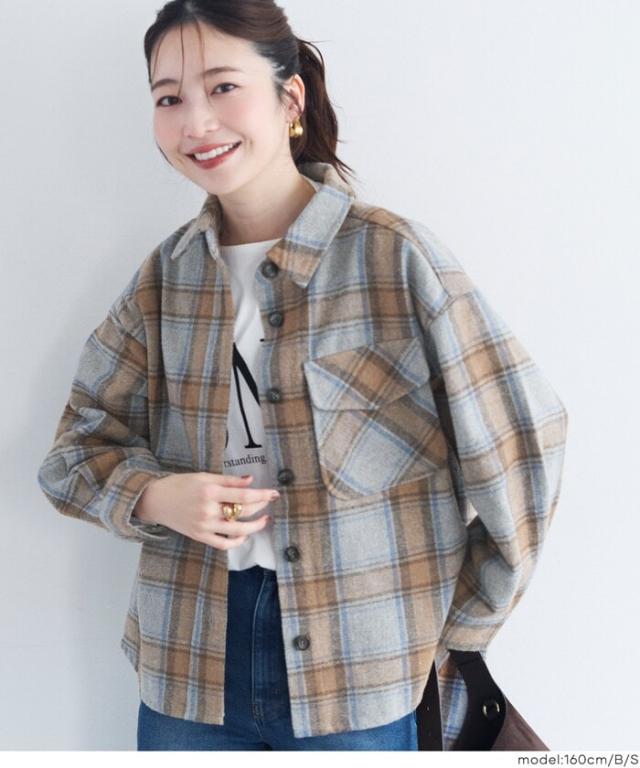 comcoca チェックボアジャケット レディースフリース ブルゾン 