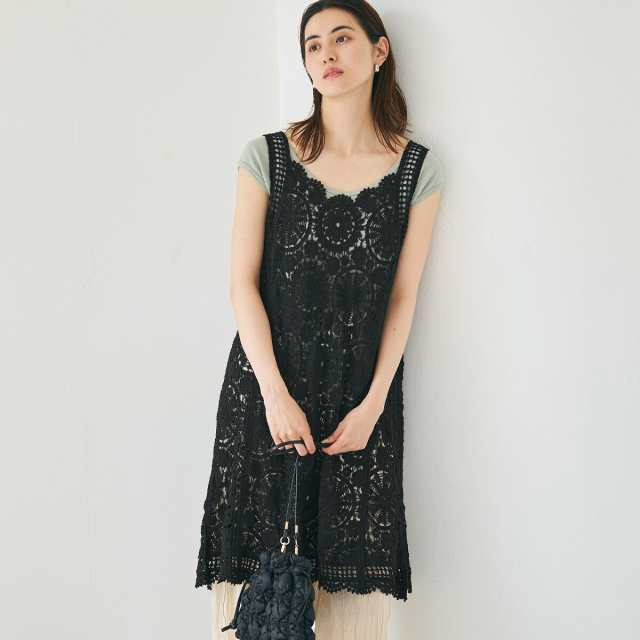 coca｜クロシェニットワンピース | Rakuten Fashion(楽天