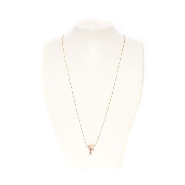 サマンサティアラ　フラワーレターズ　イニシャルネックレス K18 SPG フラワーレターズイニシャルネックレス 小 (E)(40cm K18