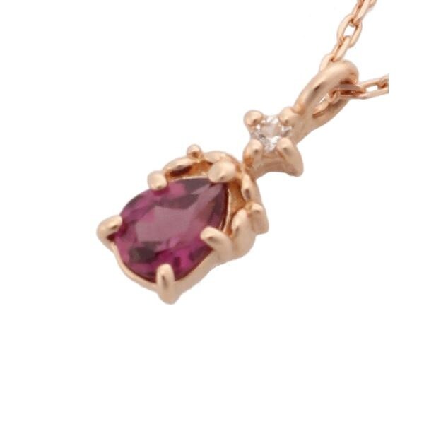 美品★K10 PG Samantha Tiara ネックレス ルビー アメジスト Samantha Tiara ネックレス ルビー K10 PG ルビー ネックレス ≪7月