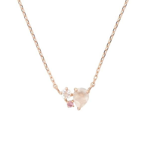 サマンサティアラ ブルームーンストーン ネックレス リング9号 YG K10