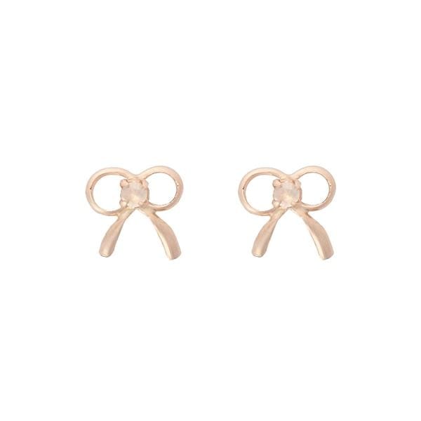 サマンサティアラ（samantha tiara）/K10 PG リボンピアス≪6月 誕生石≫