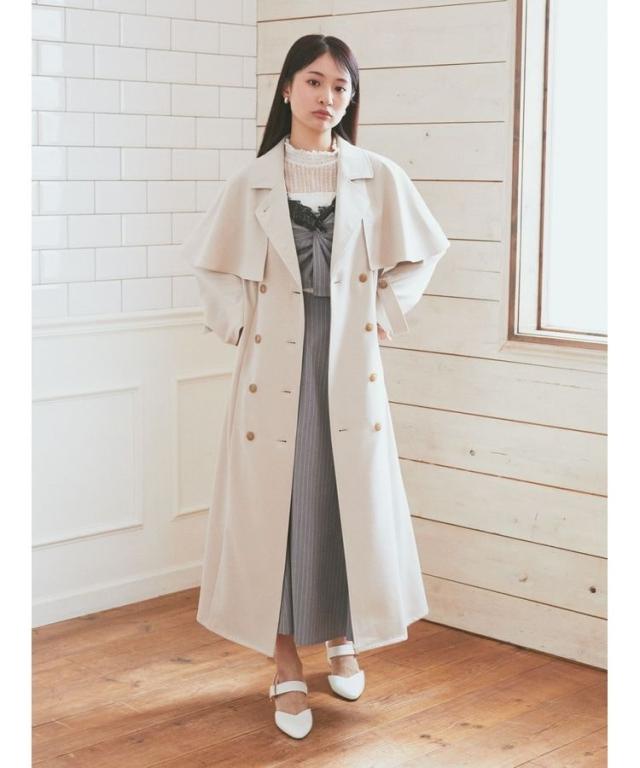 《Pです》2way「アースミュージックエコロジー」ポンチョ アースミュージック＆エコロジー（earth music&ecology）/2WAYケープ