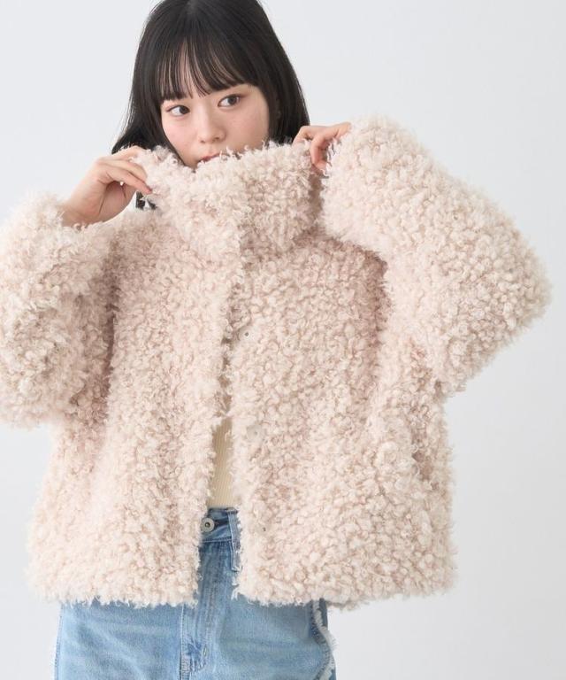 アースミュージック＆エコロジー（earth music&ecology）/プードルファーショートブルゾン