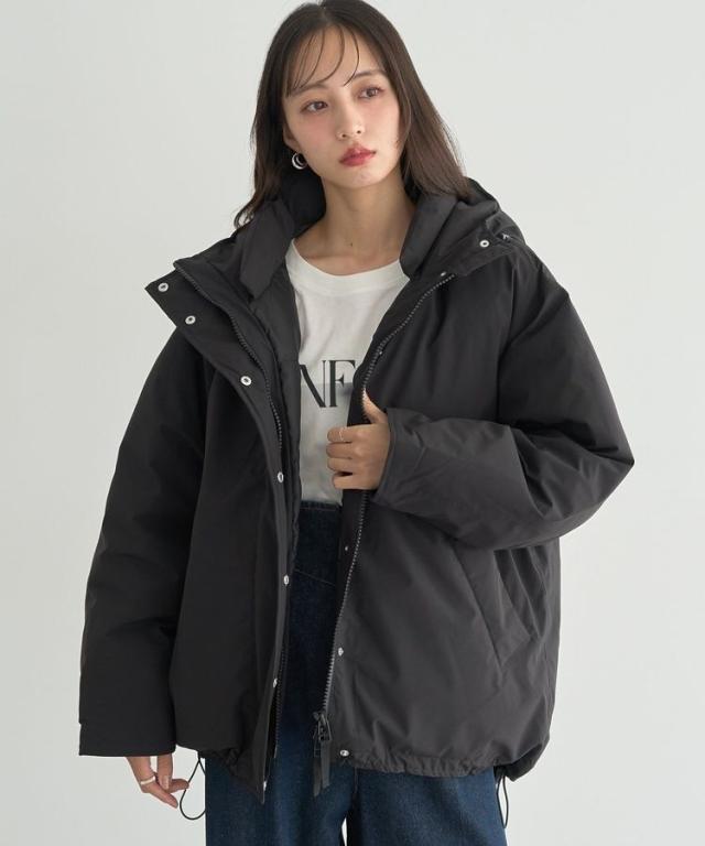 アースミュージック＆エコロジー（earth music&ecology）/フーデットパファーコート