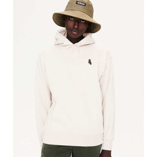 エーグル（AIGLE）/裏起毛 厚手 ヘビーウェイト オーガニックコットン フーデッドスウェットパーカー