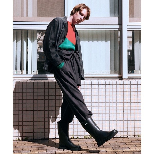 エーグル（AIGLE）/チャンキーヒール ミッドレインラバーブーツ_4