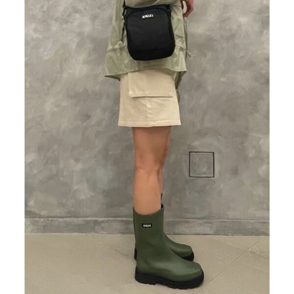 エーグル（AIGLE）/チャンキーヒール ミッドレインラバーブーツ_14